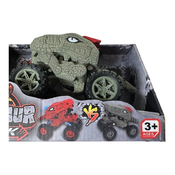 Dinosaur Monster Truck Toy Cars - Dino 4 Wheel Cars for Toddlers - Picture 11 of 11